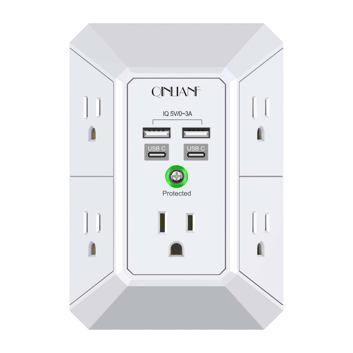 QINLIANF USB Wall Charger with Surge Protection