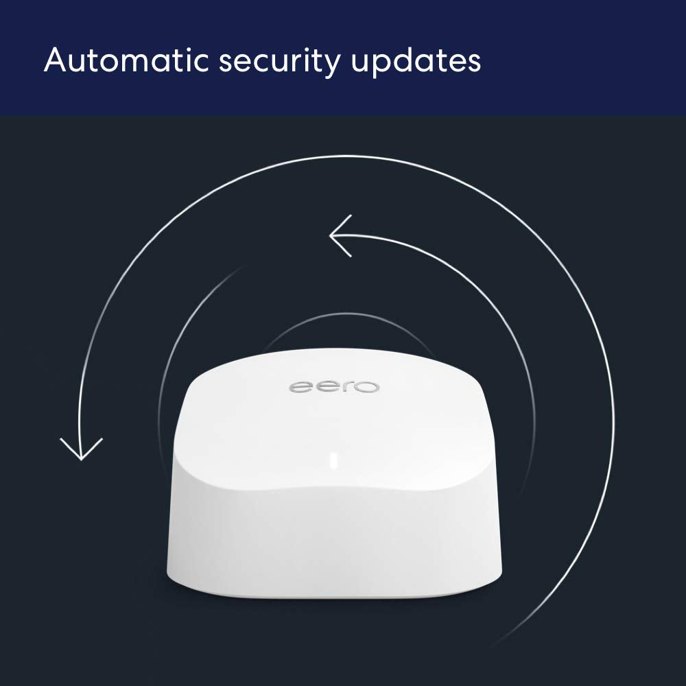 eero 6 extender in a modern living room
