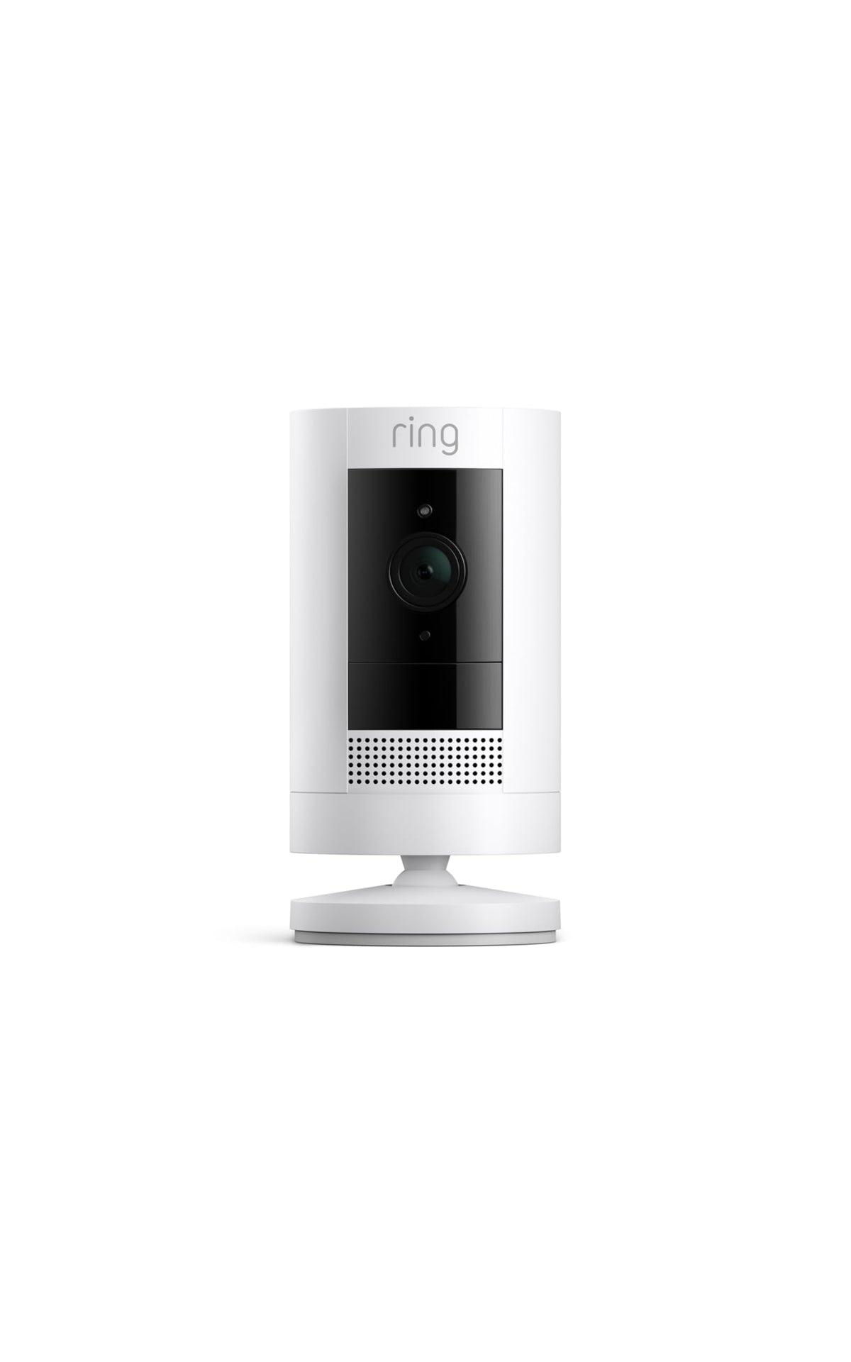 Ring Outdoor Cam battery-powered security camera installed outdoors