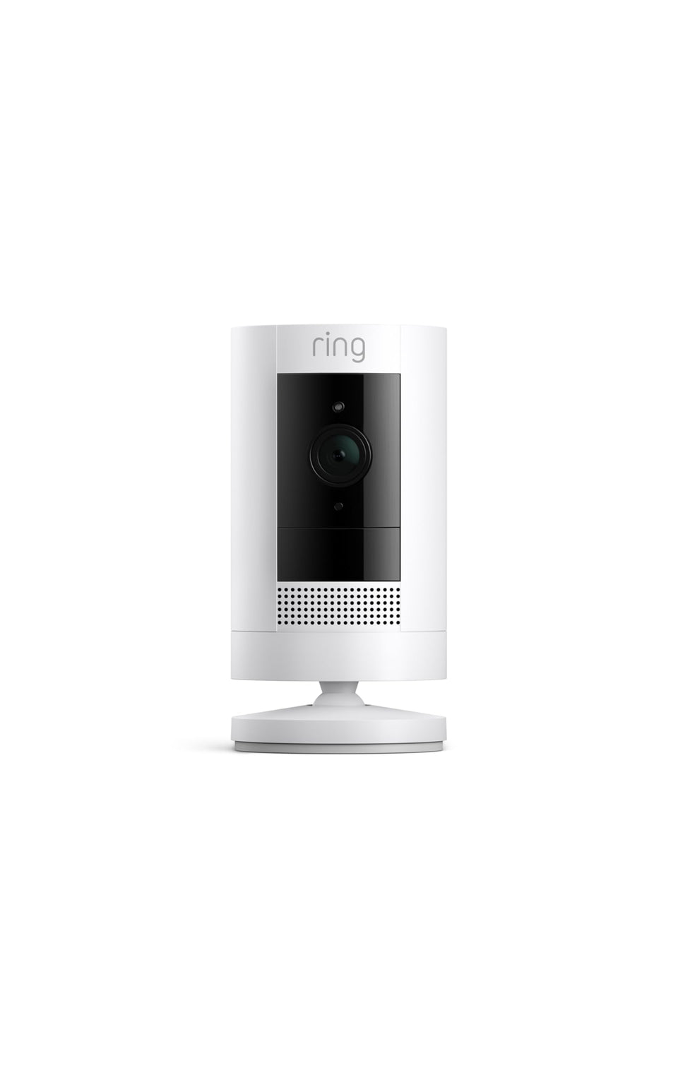 Ring Outdoor Cam battery-powered security camera installed outdoors
