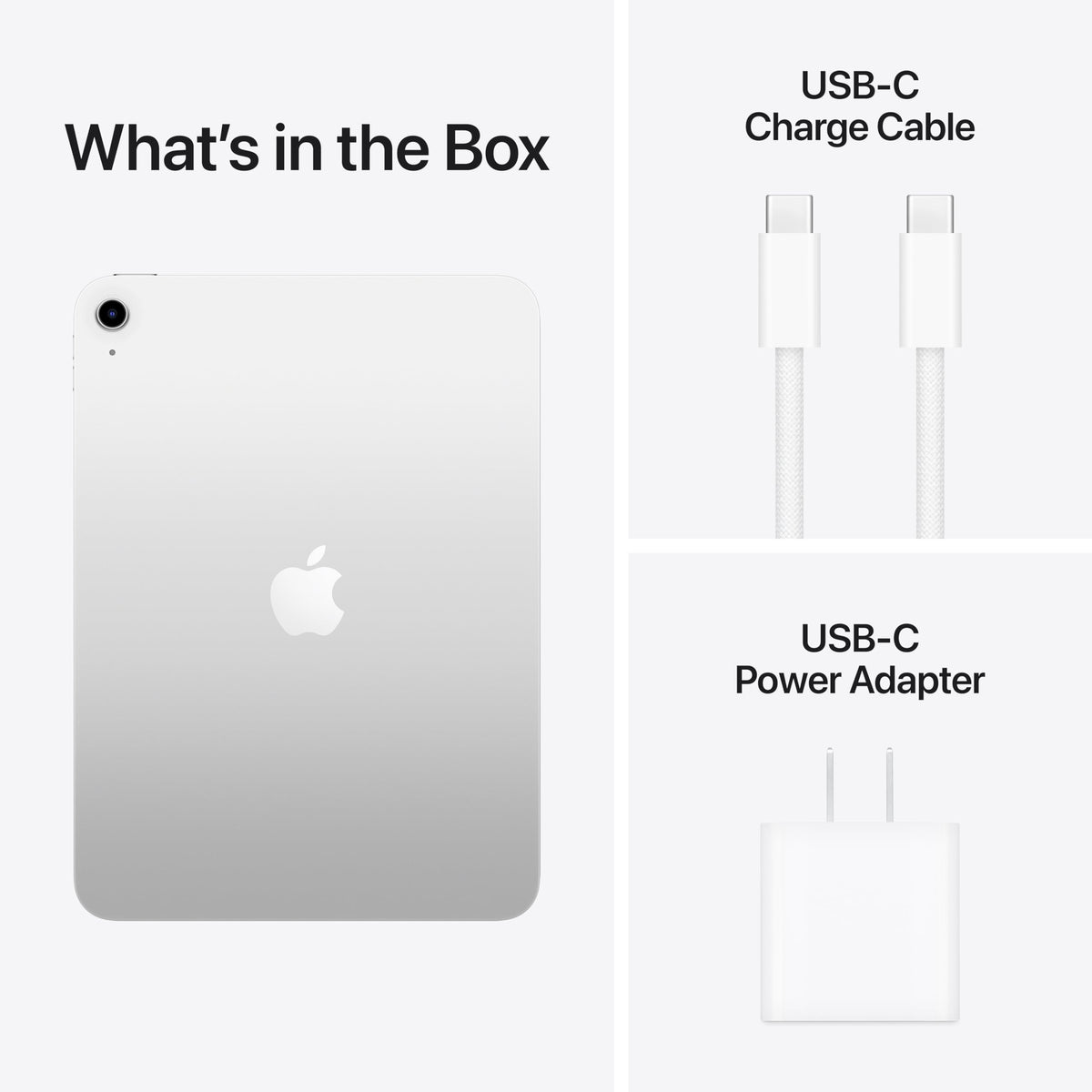 Apple iPad 11-inch in silver color with Touch ID feature