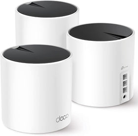 TP-Link Deco X55 WiFi 6 Mesh System with three units