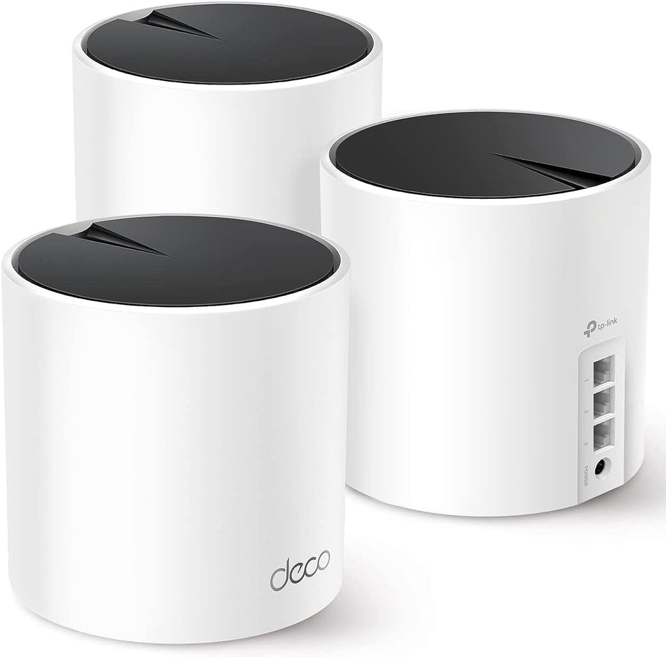 TP-Link Deco X55 WiFi 6 Mesh System with three units