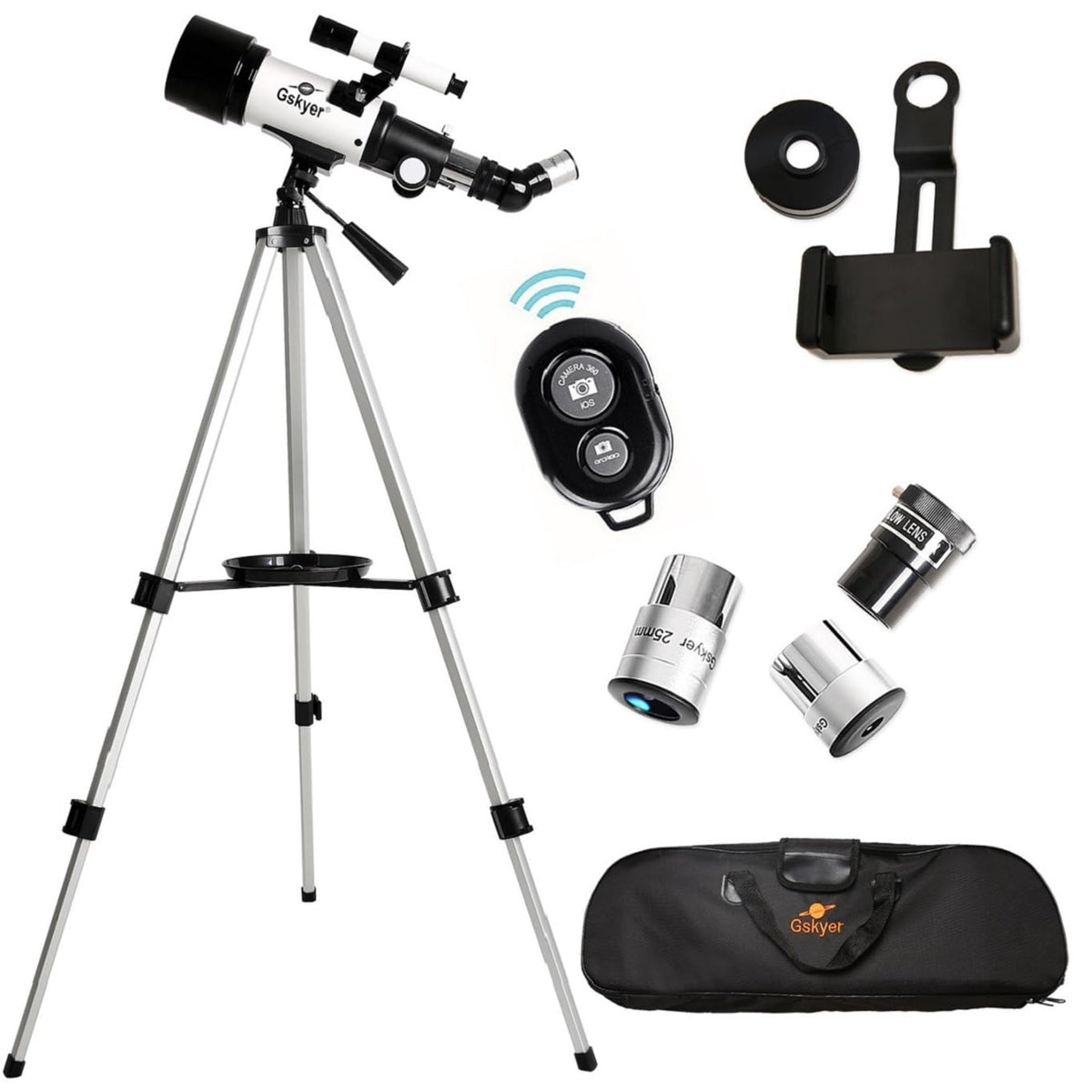 Gskyer Telescope with adjustable tripod and carrying bag