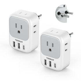 TESSAN Switzerland Power Adapter with multiple outlets