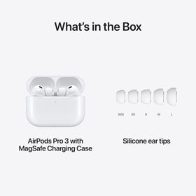 Apple AirPods Pro 3 in various ear tip sizes