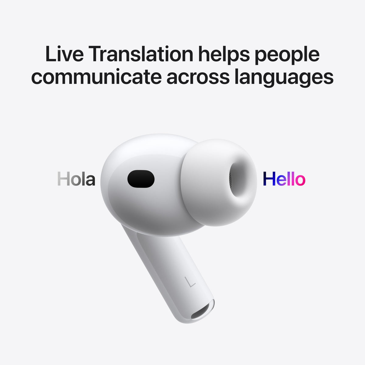 AirPods Pro 3 highlighting live translation feature