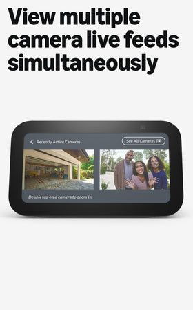 Echo Show 5 showcasing digital photo frame mode