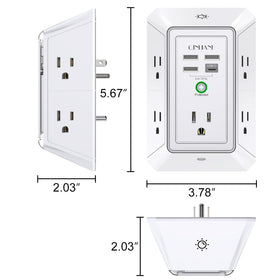 Instruction manual for QINLIANF outlet extender
