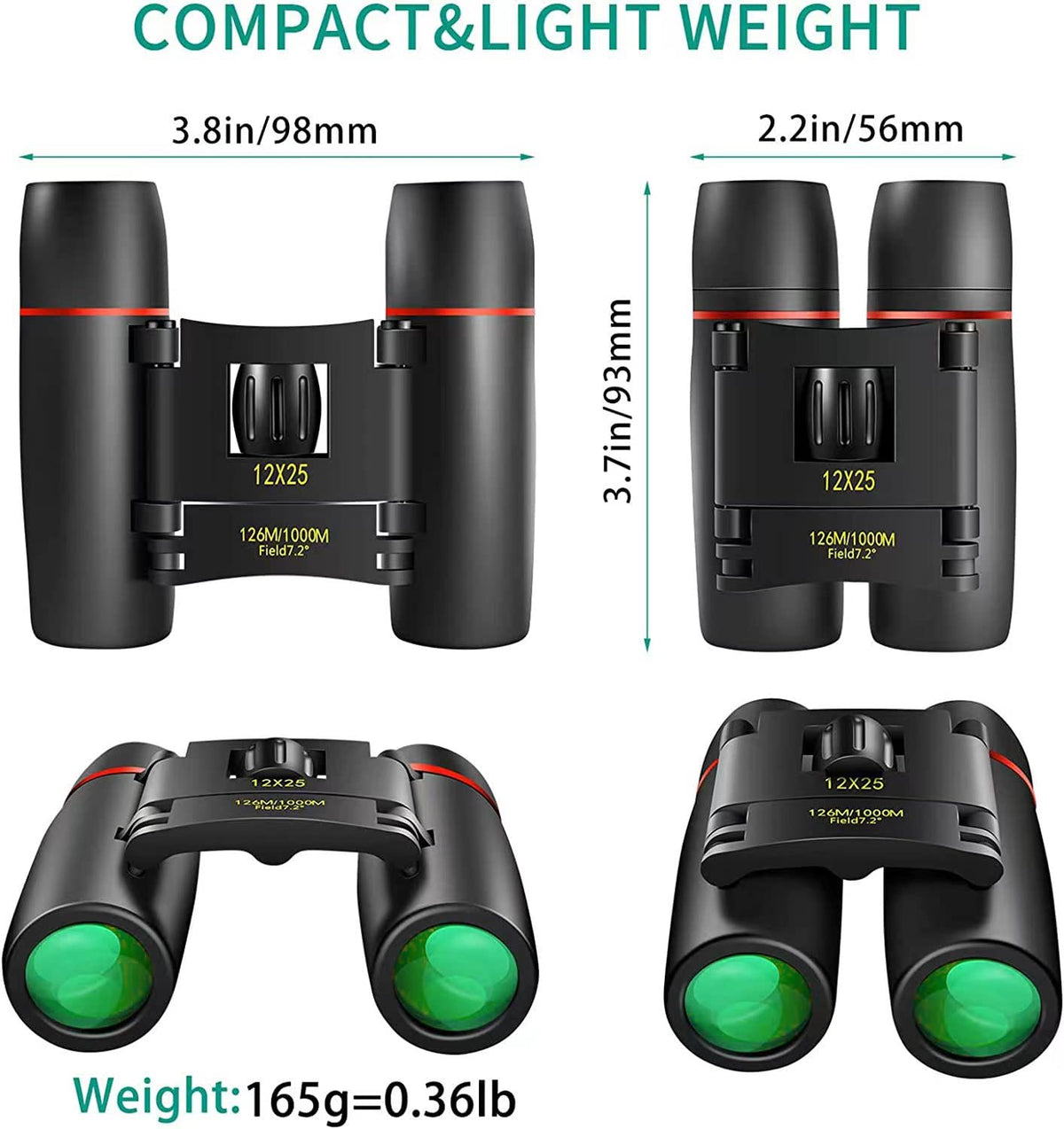 Lightweight POLDR binoculars ideal for bird watching