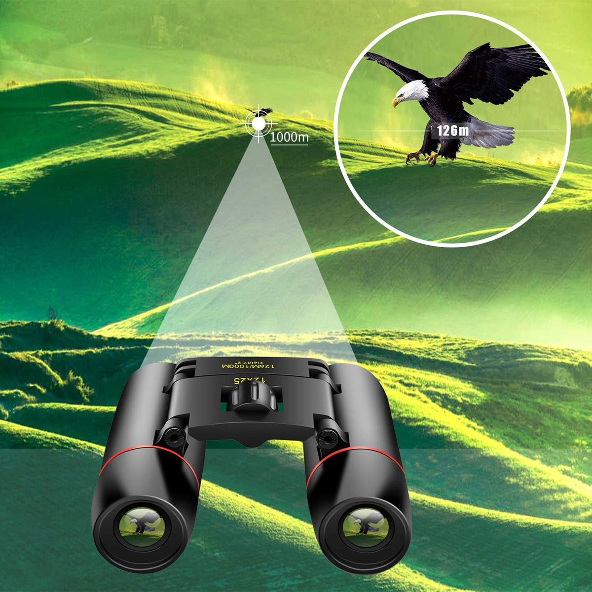 POLDR binoculars demonstrating easy focus adjustment