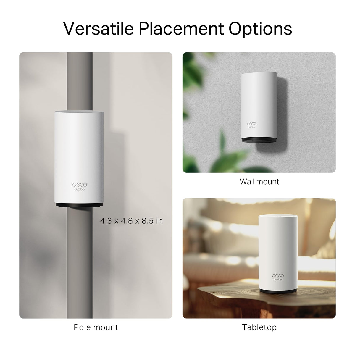 TP-Link Deco 7 BE25 Mesh Extender providing wide coverage