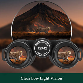 User holding Adorrgon binoculars while bird watching