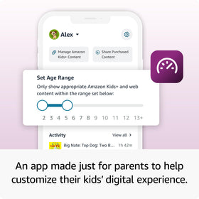 Amazon Fire 7 Kids Tablet with parental controls screen