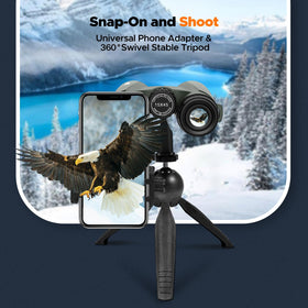 Tripod and phone adapter with Adorrgon binoculars