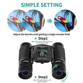 Compact binoculars suitable for concerts and travel