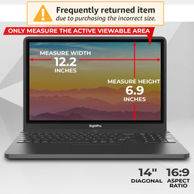 Close-up of SightPro Magnetic Privacy Screen on laptop