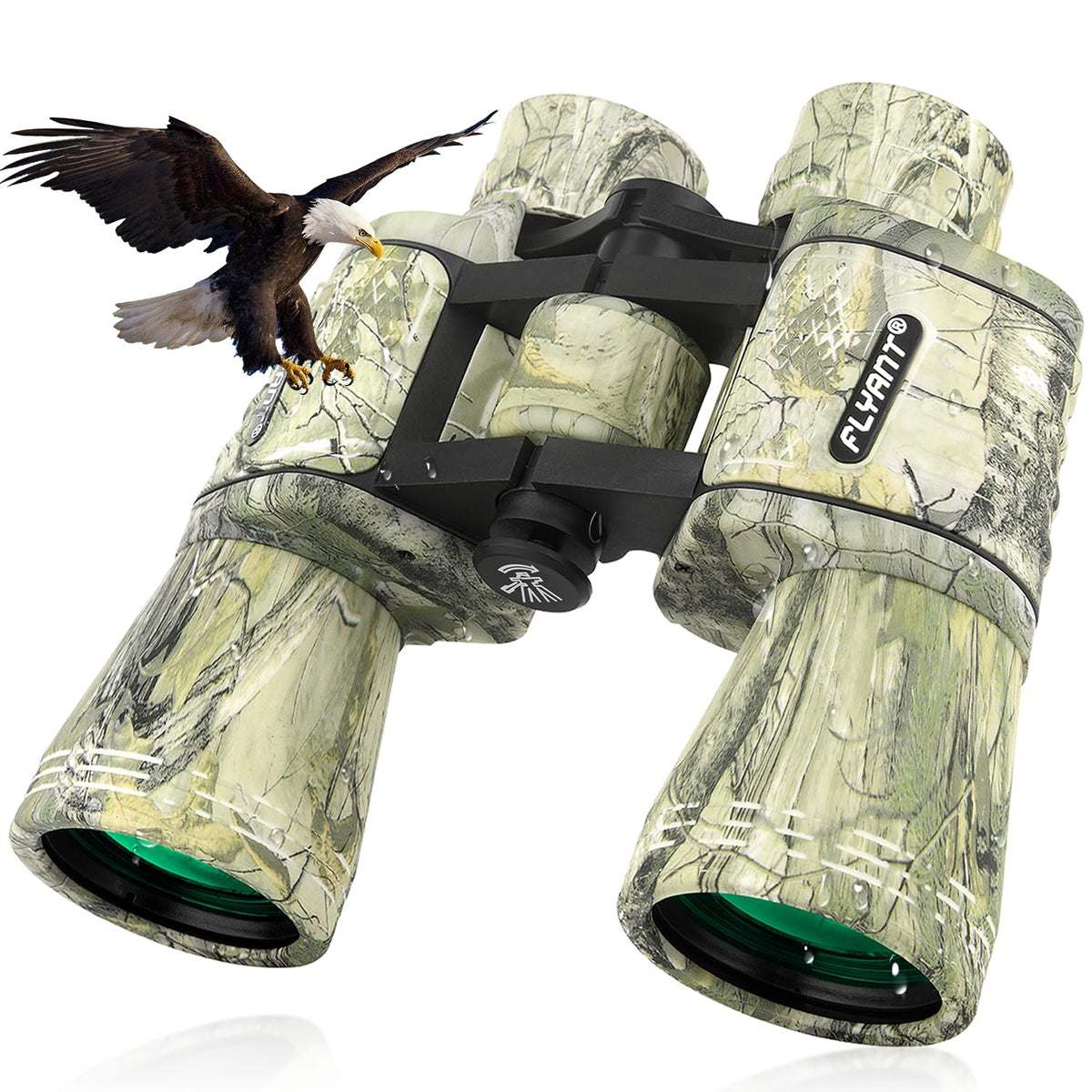 FLYANT 20x50 high powered binoculars with ergonomic design