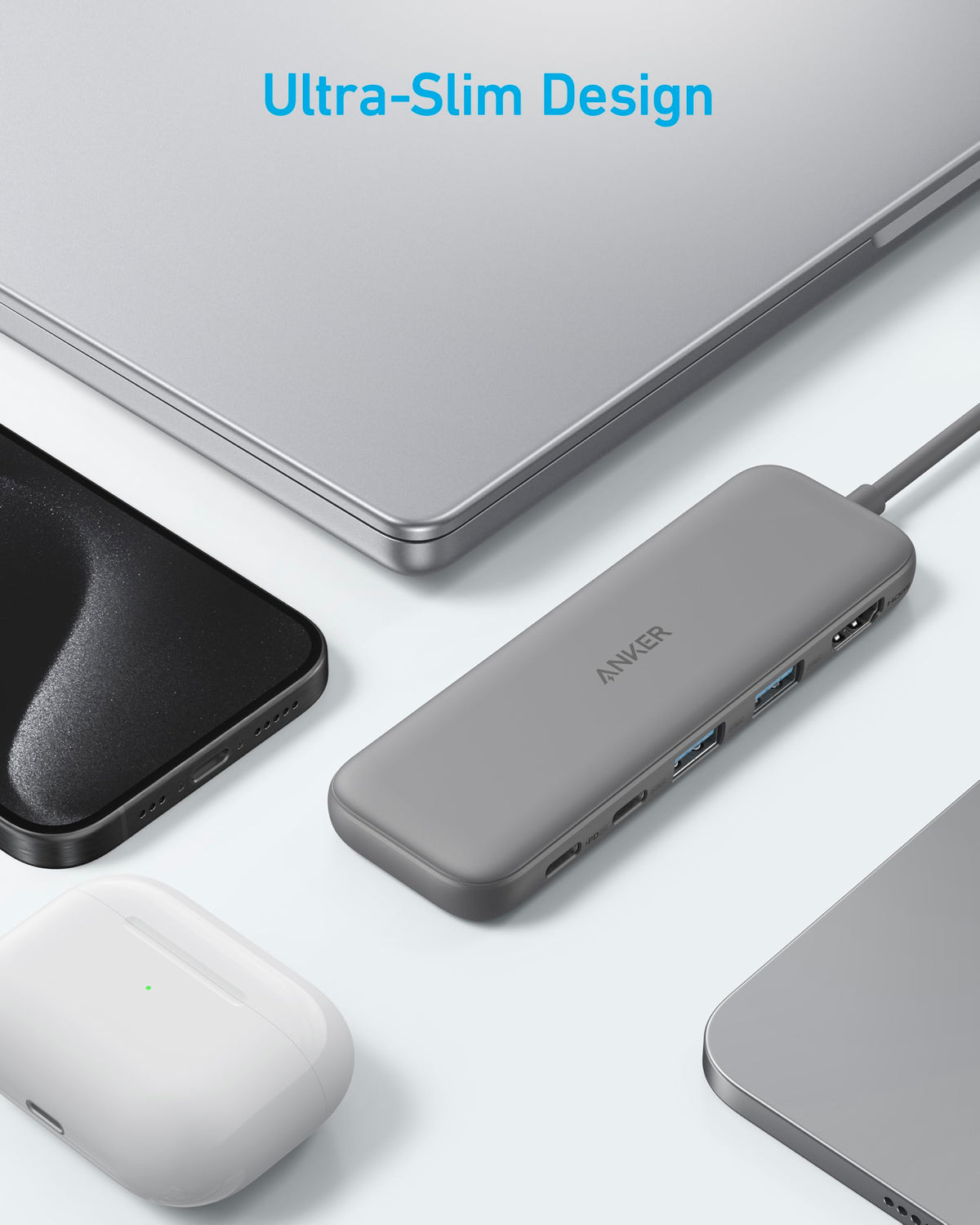 Anker USB C Hub showcasing 4K display capabilities