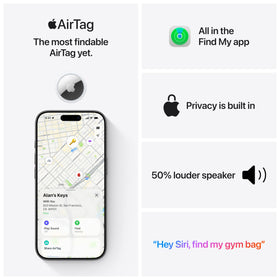 Close-up of Apple AirTag's loudspeaker