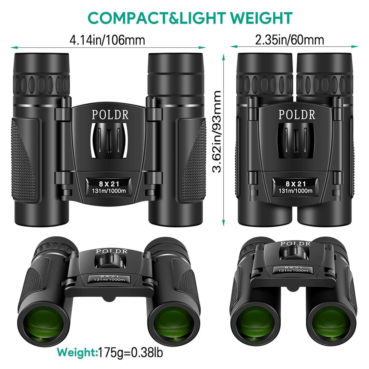 Lightweight binoculars ideal for bird watching