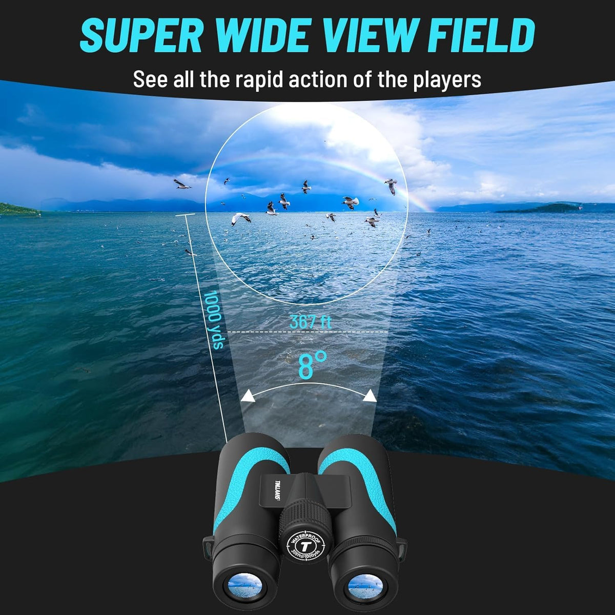 Waterproof binoculars for outdoor adventures