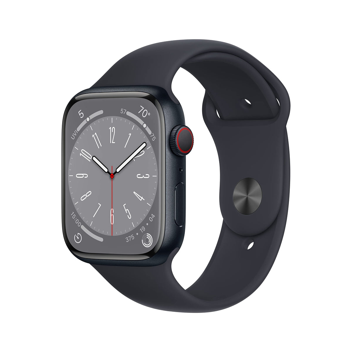 Apple Watch Series 8 Midnight Aluminum Case with Sport Band