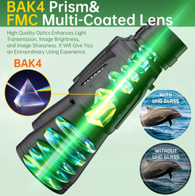 Waterproof FLYANT binoculars with non-slip grip