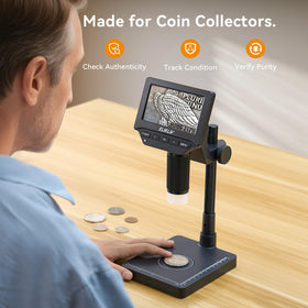 Precision weighing scale integrated with microscope