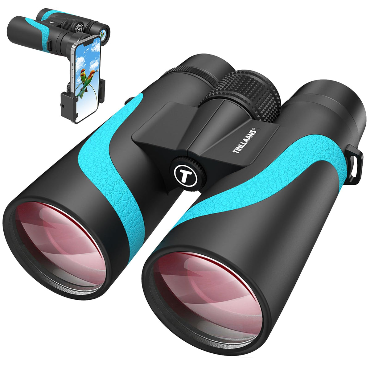 Tinllaans 15x55 UHD Binoculars with phone adapter