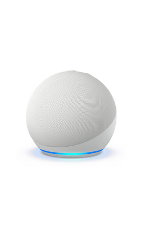 Amazon Echo Dot smart speaker in glacier white