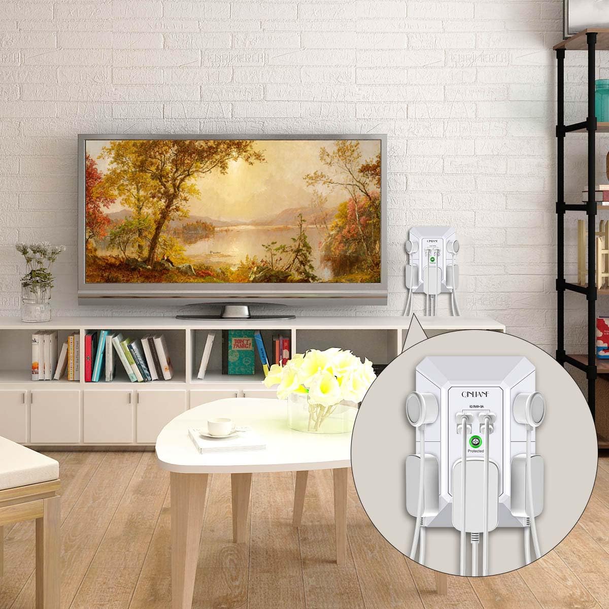 Surge Protector with Wide Space Outlets