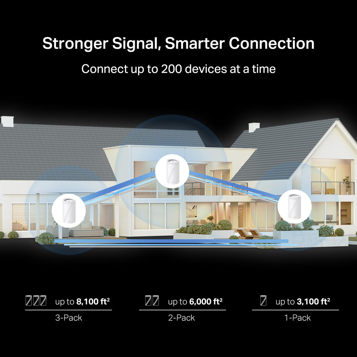 TP-Link Deco 7 Pro Mesh System in a modern living room