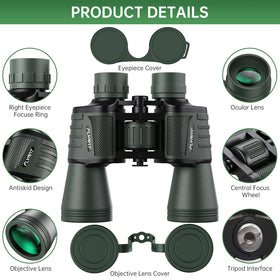 Close-up of FLYANT binoculars with ergonomic eyepiece