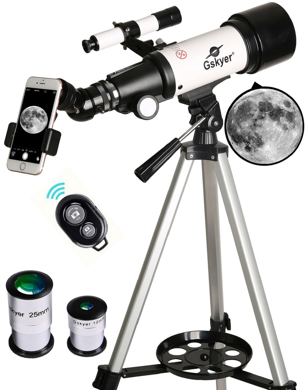 Gskyer Telescope with 70mm aperture and 400mm focal length