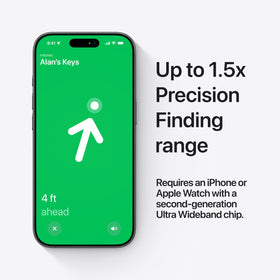 Apple AirTag showcasing its sustainable design