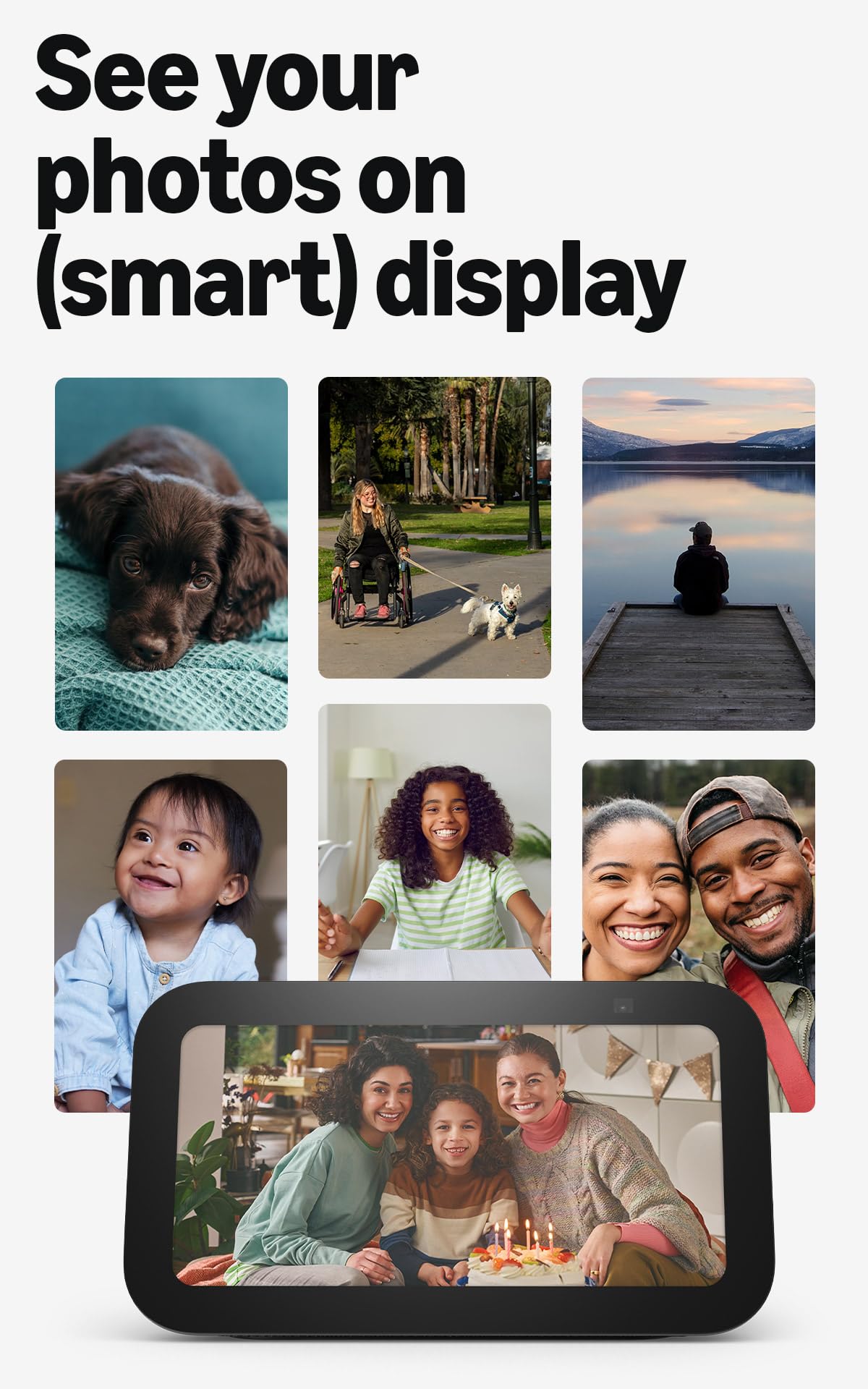 Echo Show 5 with built-in camera for checking home