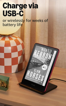 Side view of Amazon Kindle Paperwhite Signature Edition