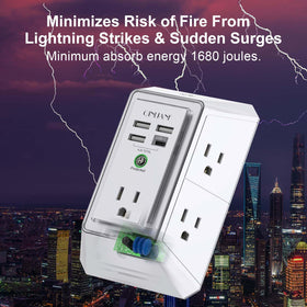 Wide space outlets on QINLIANF power strip