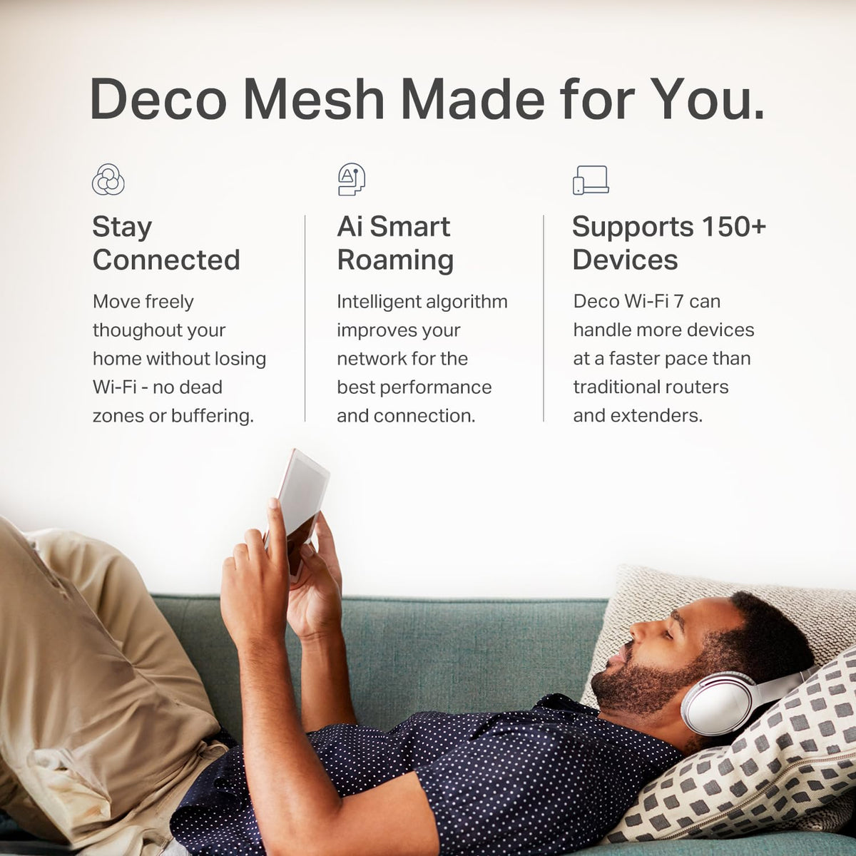 TP-Link Deco 7 BE25 packaging highlighting features