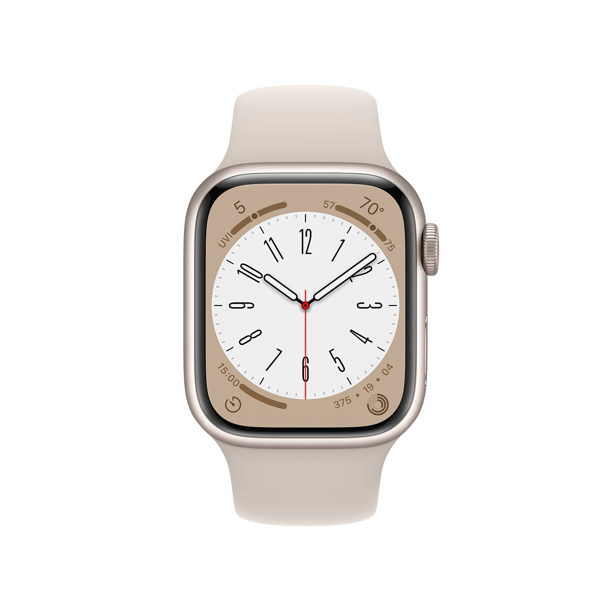 Close-up of Apple Watch Series 8 display