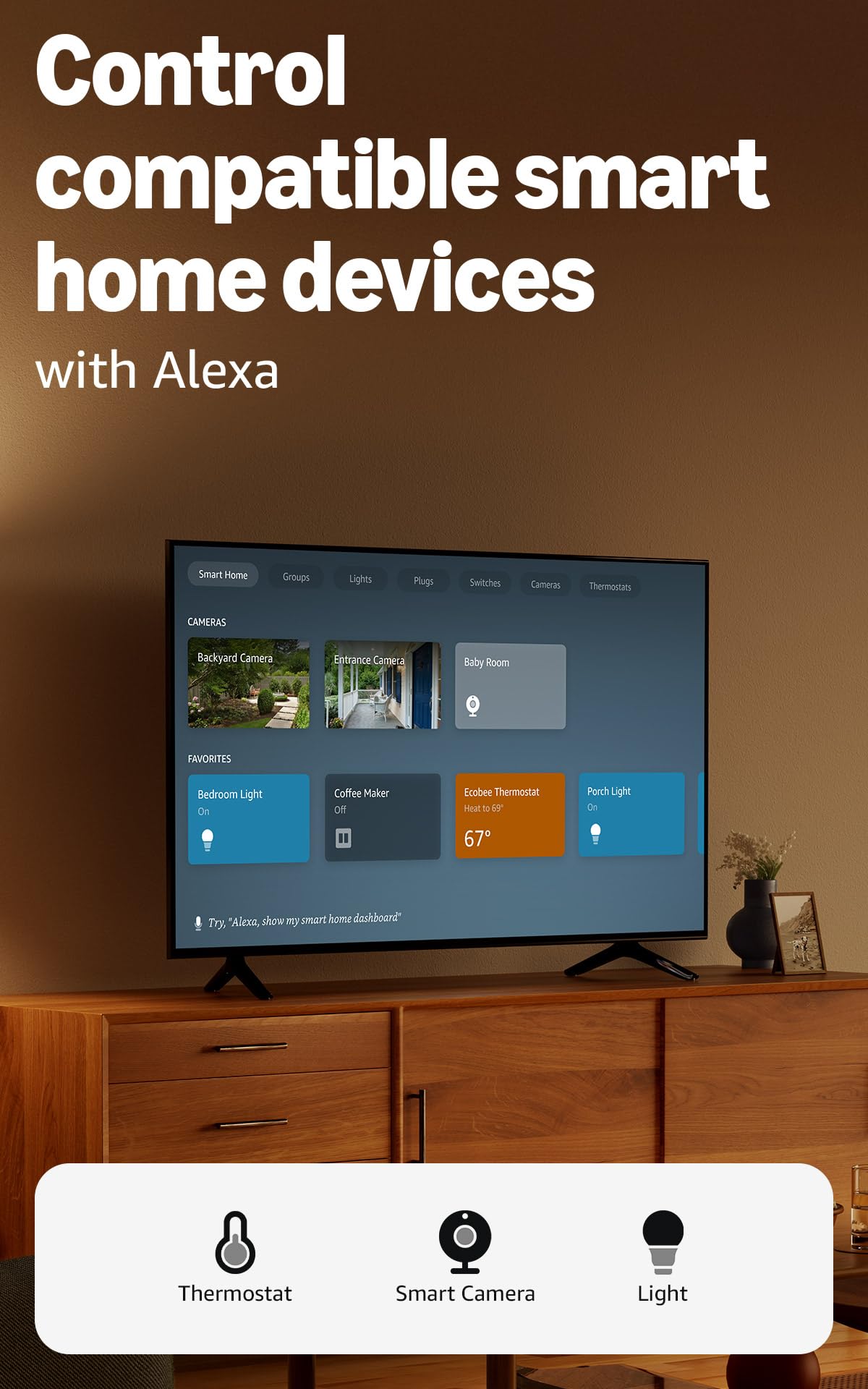 Amazon Fire TV Stick HD connected to TV
