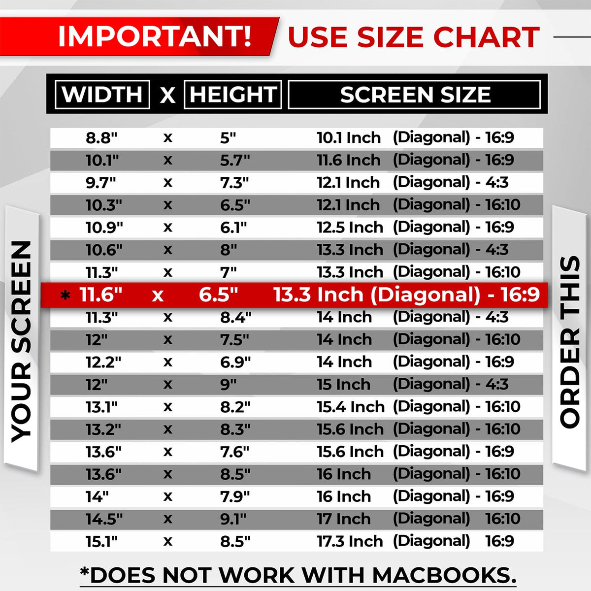 SightPro Magnetic Laptop Privacy Screen with cleaning cloth