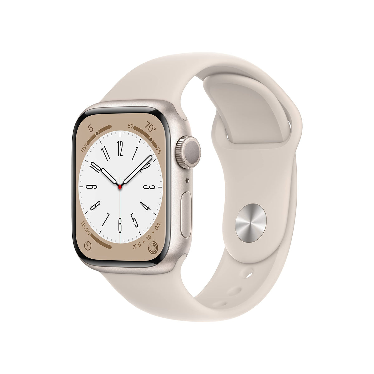 Apple Watch Series 8 in Starlight Aluminum Case with Sport Band