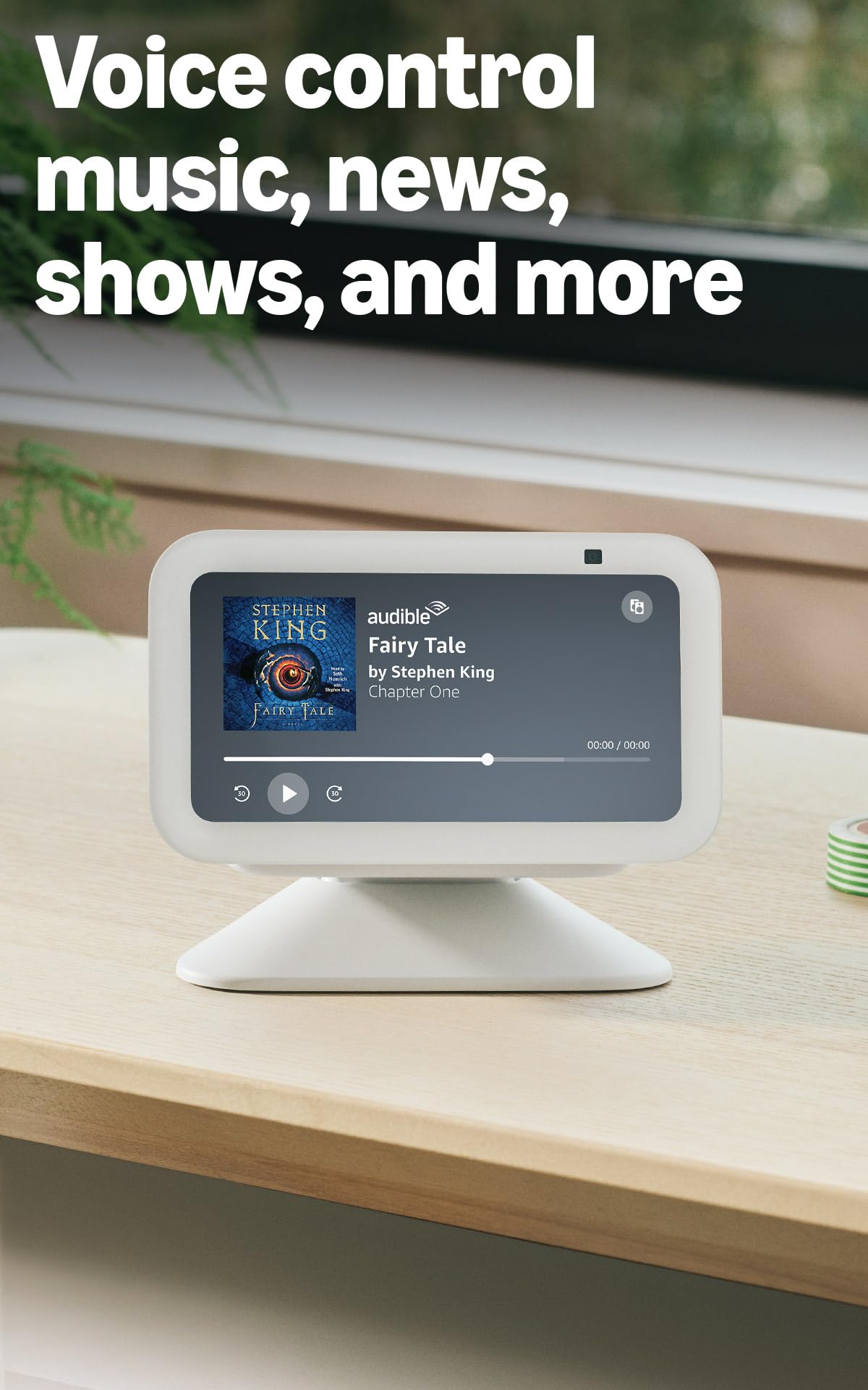 Echo Show 5 in a cozy home setting