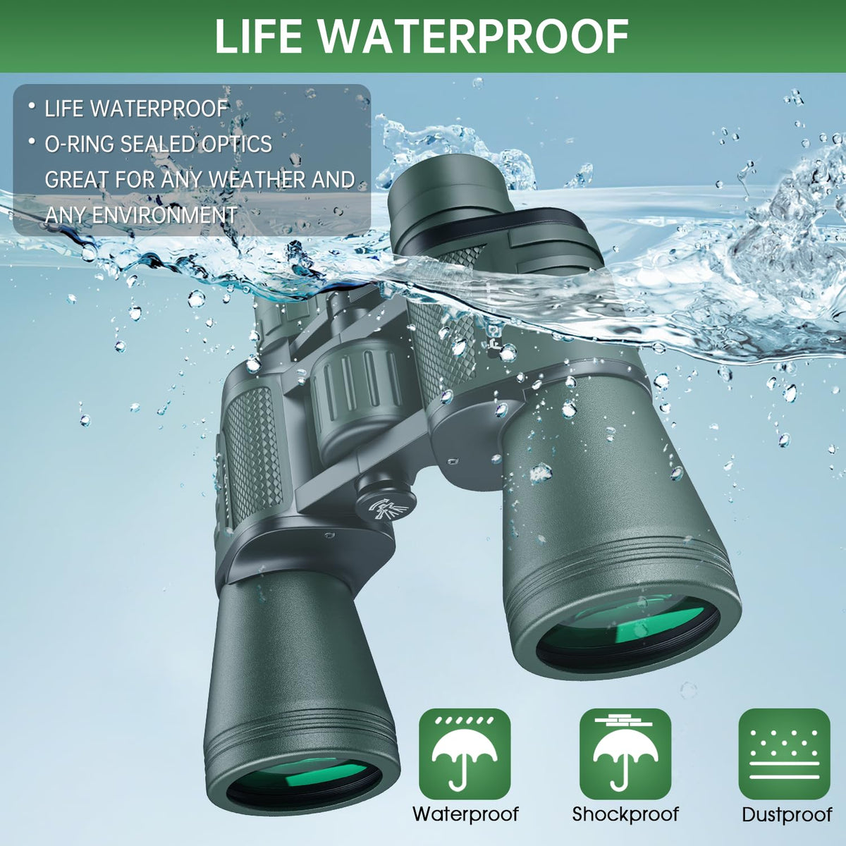 User comfortably using FLYANT binoculars