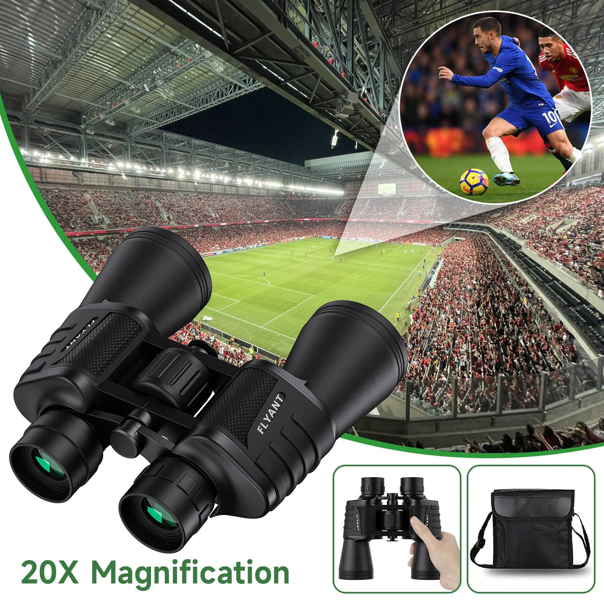 FLYANT binoculars in camping setup