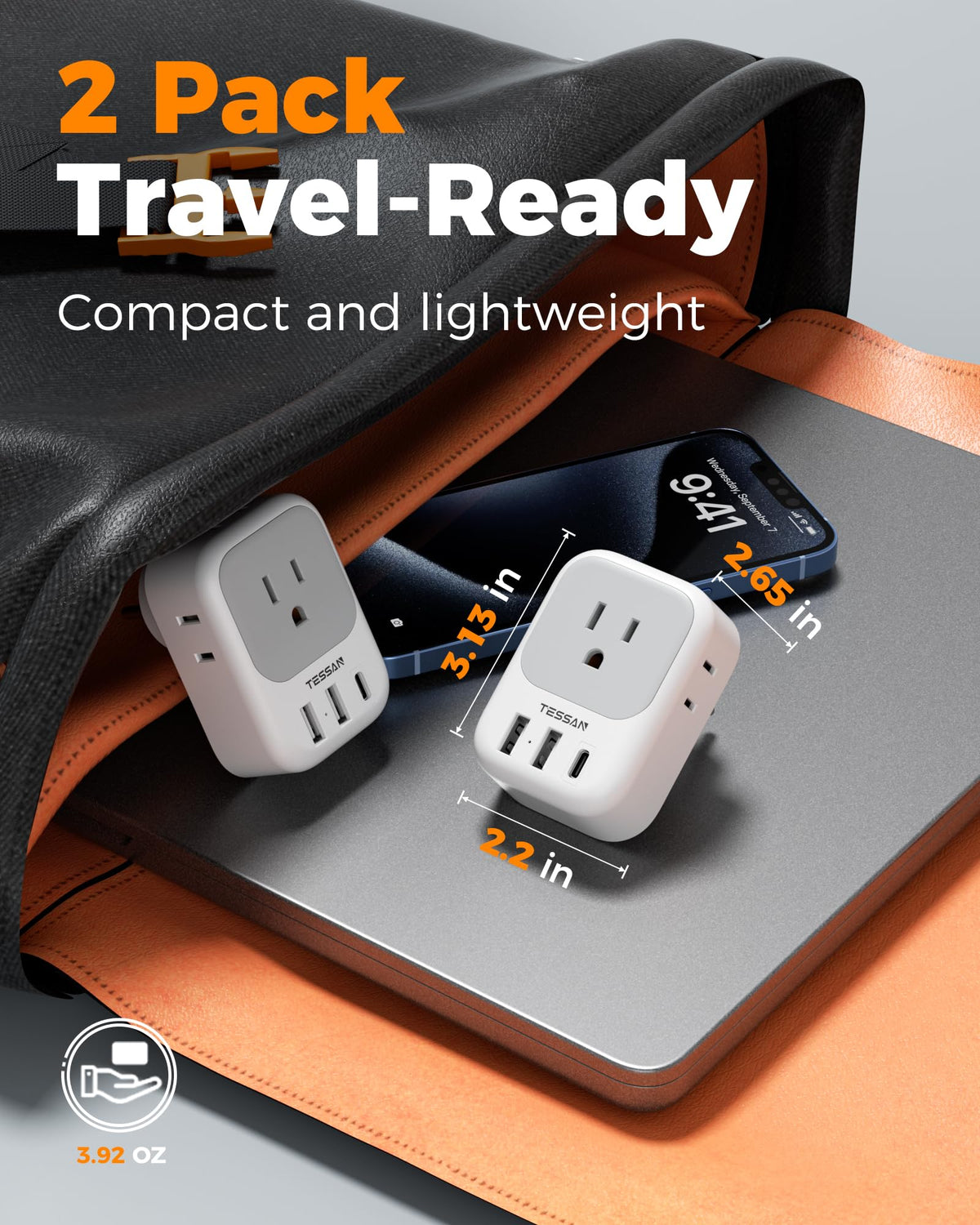 TESSAN adapter showing 7 in 1 charging capability