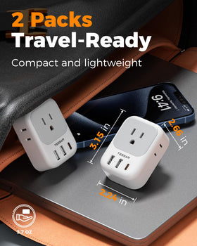 7 in 1 TESSAN Brazil travel adapter design