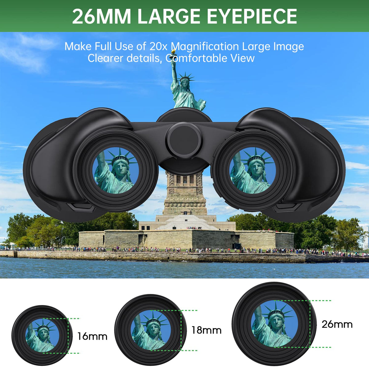 FLYANT binoculars showcasing 20x magnification